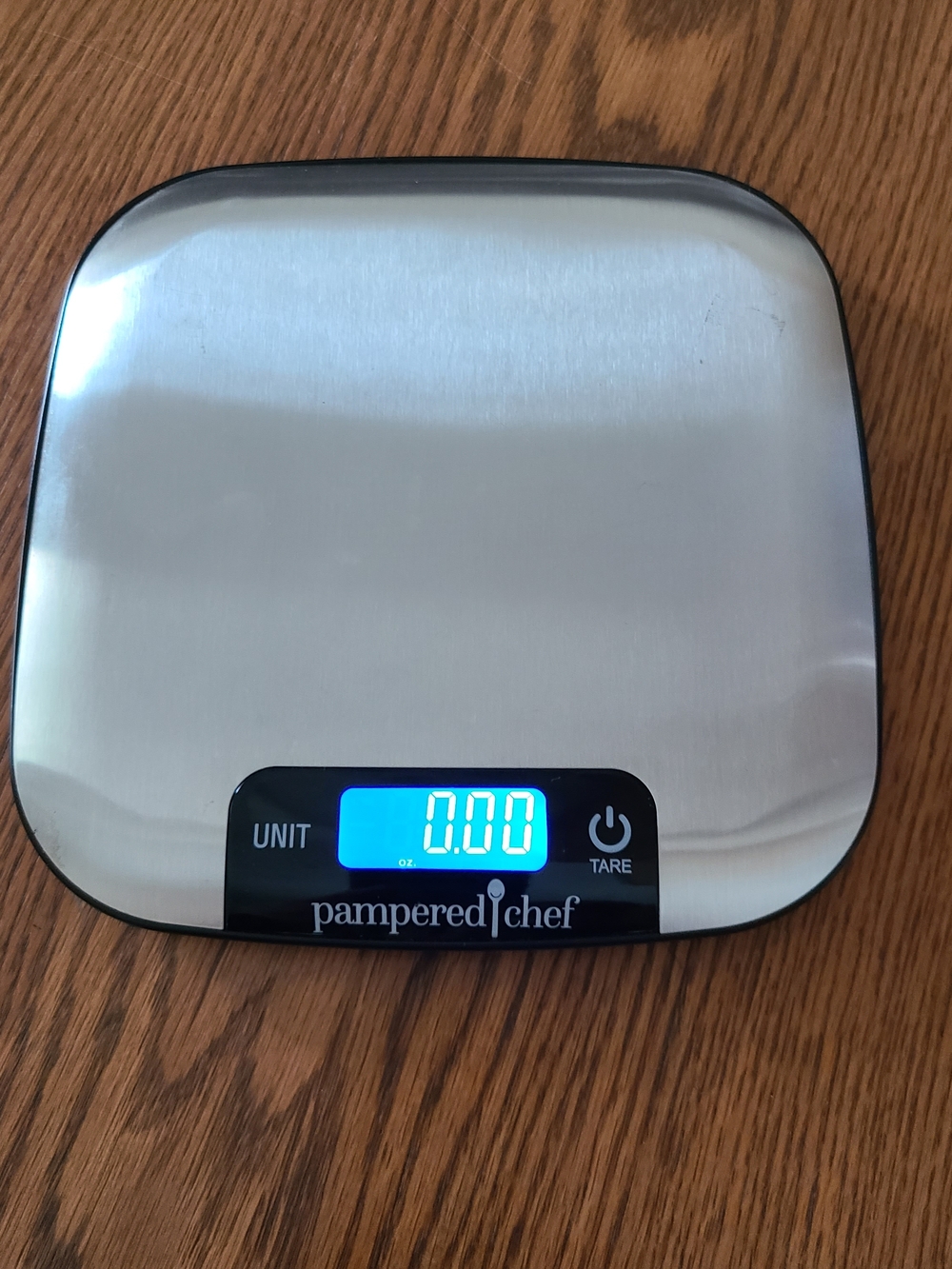 Pampered Chef Stainless Steel Digital Kitchen Scale